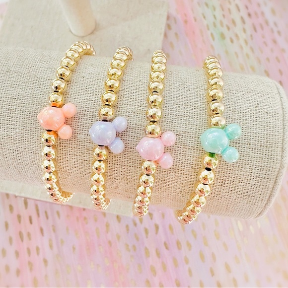 Mickey Gold Beaded Bracelet ✨ - Picture 3 of 7